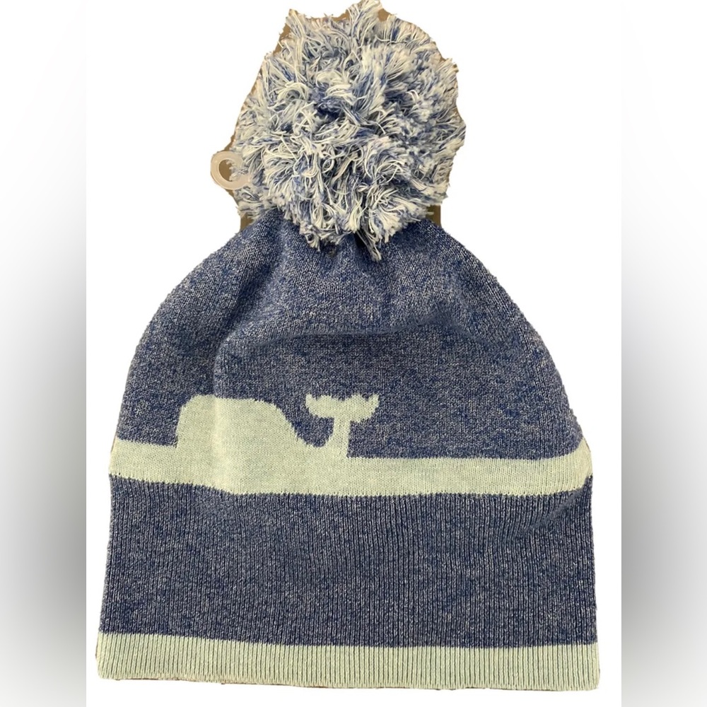 Vineyard Vines Whale Pompom Winter Beanie Hat